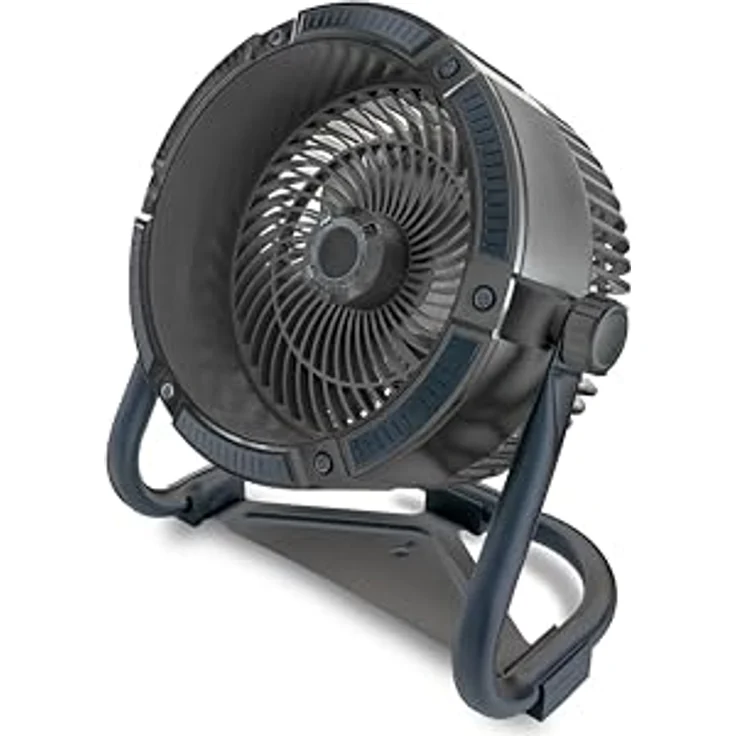 Unold Tischventilator 86655, Akkuventilator für Indoor & Outdoor, 6000 mAh, bis zu 12h Laufzeit, 4 Geschwindigkeitsstufen – Bild 1