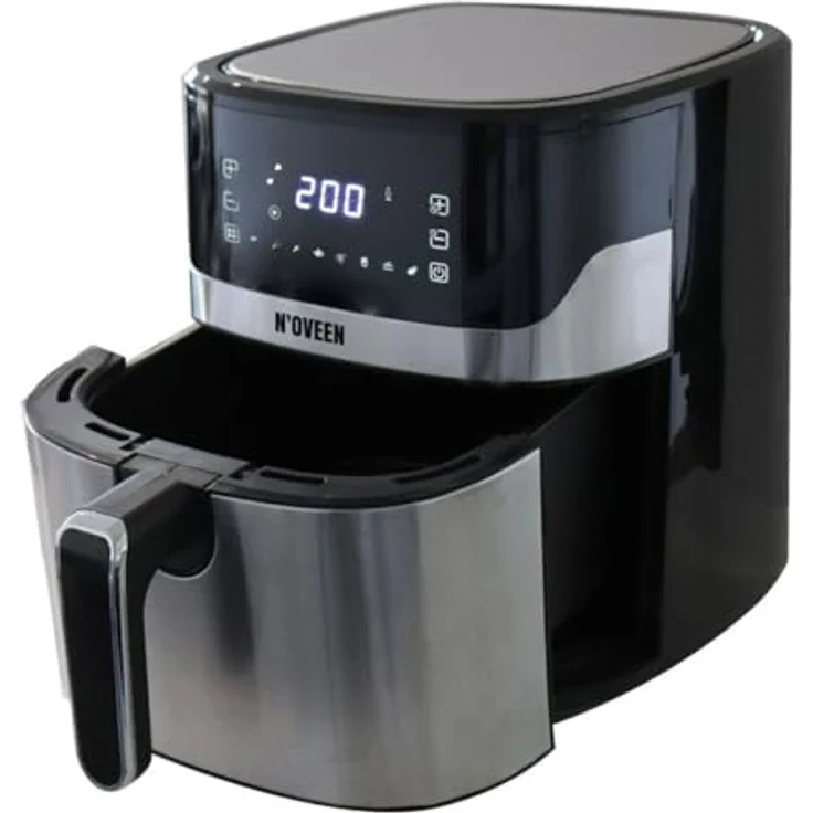 N'OVEEN N'oveen Fritteuse ohne Öl, AF550, Schwarz, 1600 W, 6,5 l - Hochwertige Abmessungen, langlebig, flexible Gestaltung – Bild 3