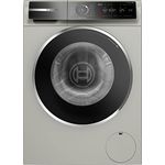 BOSCH WGB2560X0 Waschmaschine Serie 8, Frontlader mit 10kg Fassungsvermögen, 1600 UpM, Home Connect, Iron Assist, Mini Load, Active Water Plus, Silber-inox, 60cm