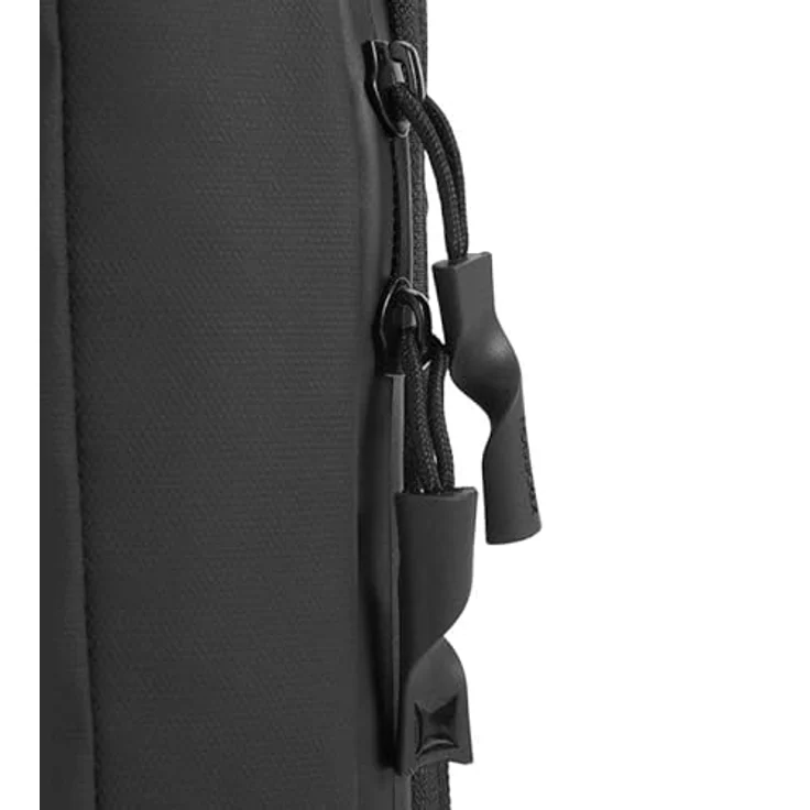 XD Design Urban Handtasche, Schwarz, aus robustem Polyurethan mit verstellbarem Umhängeriemen und vielseitigen Fächern – Bild 8