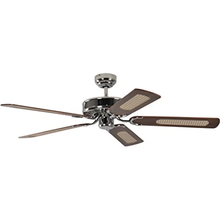 Pepeo 13322010132_v1 Deckenventilator Potkuri, Flügel Wallnuss, 240 V, Stahl|Walnuss – Bild 4