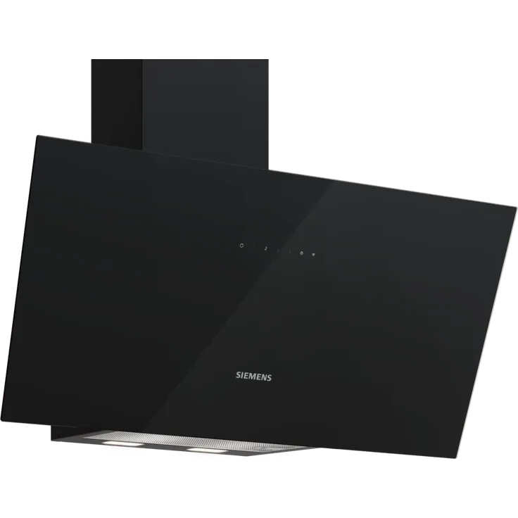 Siemens LC87KCN61, Dunstabzugshaube im Schrägessen-Design, schwarz, mit iQdrive-Motor und Home Connect Funktion