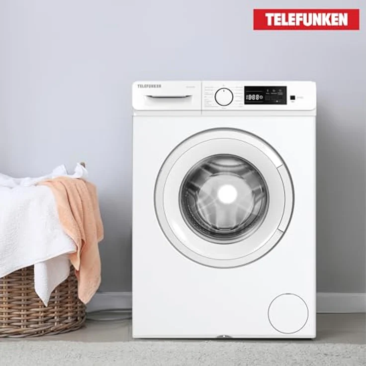 Telefunken Waschmaschine 7kg Frontlader 1400 U/Min. Inverter Motor Schontrommel 15 Programme W714A1W weiß – Bild 7