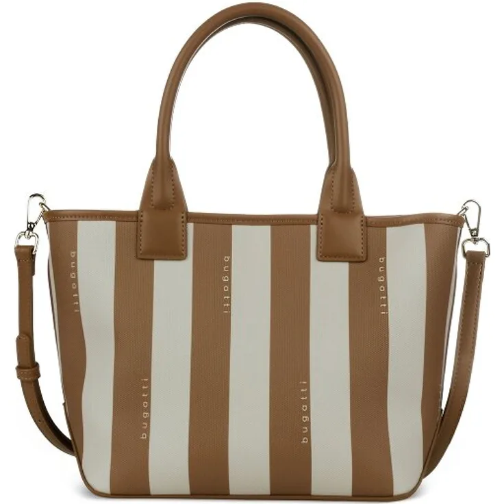 bugatti Cleo Shopper Tasche, 33 cm x 14 cm x 22 cm, braun, 100% Polyurethan