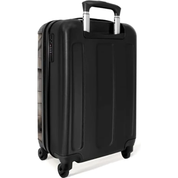 NoBoringSuitcases.com© Hartschalen-Trolley Mädchen mit Luftballons 55x35x20cm, 4 Rollen, Reisetasche mit Rollen, Koffer Handgepäck Flugzeug – Bild 3