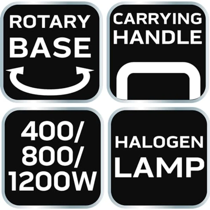 NEO TOOLS Infrarot Standheizstrahler, Heizer Heizstrahler Halogen Heizung Beheizung Infrarotheizer 3 Heizstufen, für Betrieb im Büro, Wohnzimmer, Schlafzimmer (90-113) – Bild 2