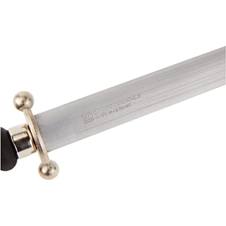 Zwilling Wetzstahl aus geriffeltem, hoch karbonisiertem und hartverchromtem Stahl, Länge: 30 cm, Kunststoffgriff mit Aufhängöse, Schwarz [Made in Germany] - Hochwertiger Chrom-Wetzstab zur Pflege und Schärfung von Messern – Bild 3