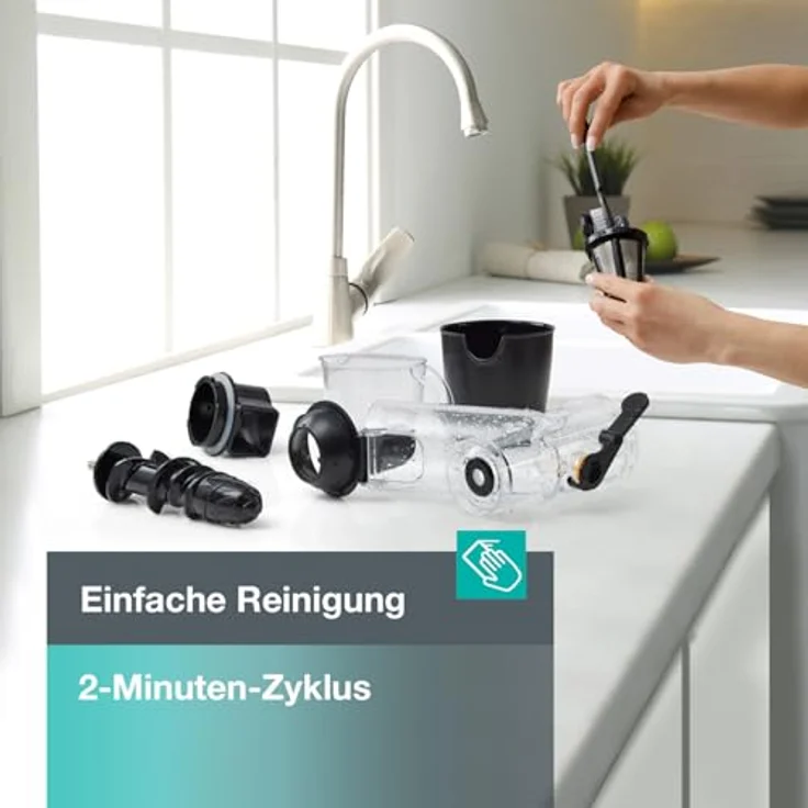 GORENJE Slow Juicer JC 200 BE, 200 W Entsafter in schwarz – Bild 4