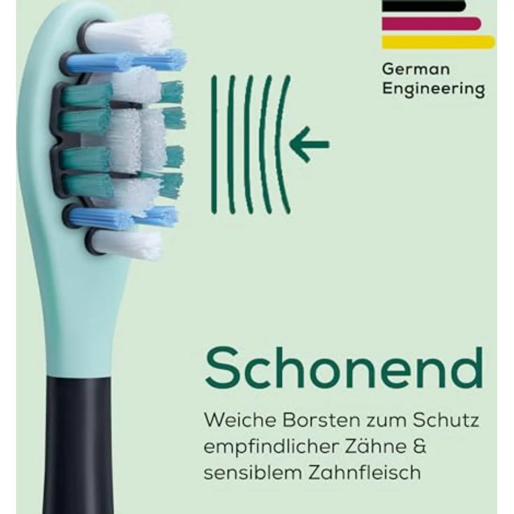 Beurer SC Protection Plus Bürstenköpfe, 4 Ersatzbürsten für Philips Sonicare, Härtegrad Weich, für empfindliche Zähne, aus nachhaltigen Materialien – Bild 3