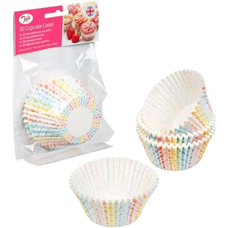 Tala Rainbow Dot Cupcake Cases Pack 32 – Bild 2
