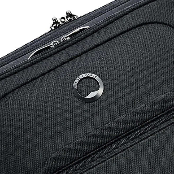 Delsey Koffer Helium DLX Expandable, Schwarz, mit 43 l Volumen und TSA-Schloss – Bild 8