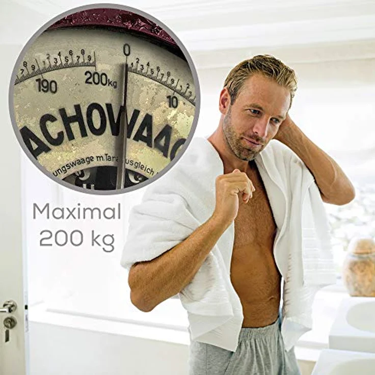 BF410 Elektronische Personenwaage bis 200 kg (Weiß) () – Bild 3