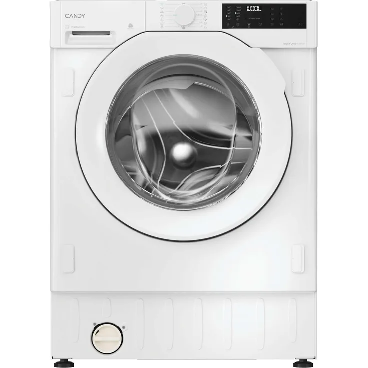 Candy BC4S485M4D8-S, Integrierter Waschtrockner Frontlader Weiß, 8 kg, 1400 U/min, Energieeffizienzklasse A, Mix Power System