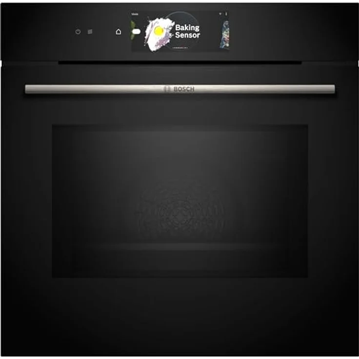 Bosch HMG778NB1 Einbau-Backofen Serie 8, Integrierbarer Backofen 60 x 60cm, Mikrowellenfunktion, TFT-Touchdisplay Pro, Heißluft sanft, Boost-Funktion, Schwarz – Bild 1