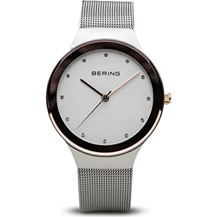 BERING Damen Uhr 12934-060, Quarz Movement, Edelstahl, Saphirglas, silbernes Zifferblatt, 3 ATM wasserdicht