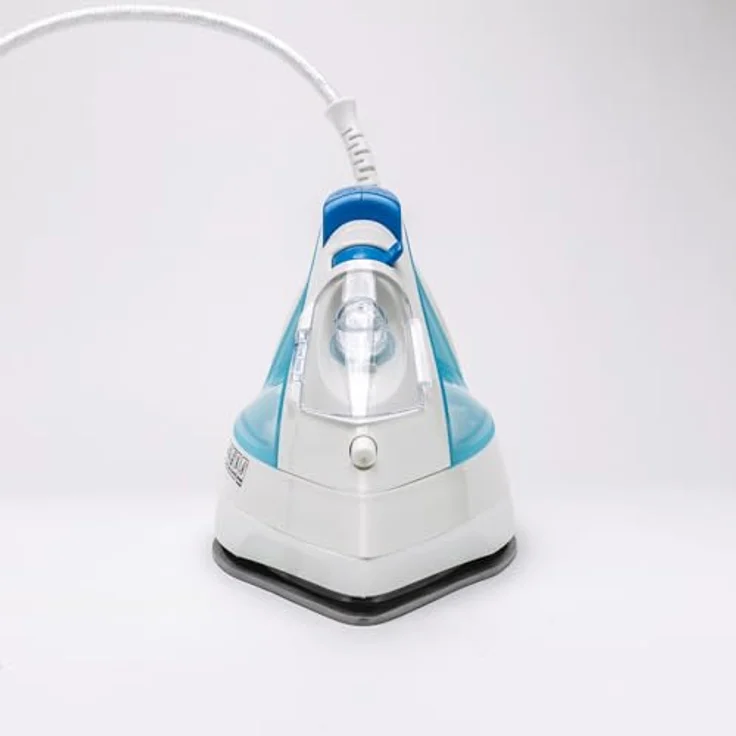 Magni TORNADO Dampfbügeleisen TST-1800B, 1800W, 160 g/Min Extra-Dampfstoss, 0,3 Liter Wassertank, Blau/Weiss – Bild 5