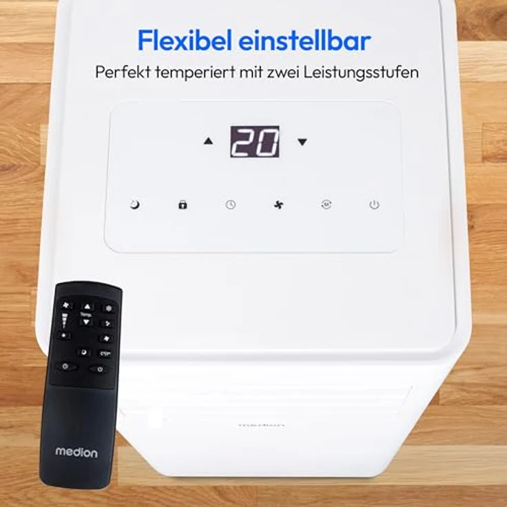 MEDION Mobile Klimaanlage mit Abluftschlauch E901 (9000 BTU, mobil, inkl. Fensterabdichtung, bis 32m², 3in1 Kühlen Entfeuchten Ventilieren, Schlafmodus, MD 37731) – Bild 5
