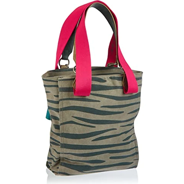 Fritzi aus Preußen Izzy02 Canvas Shopper Tasche, 32 cm x 11 cm x 38.5 cm, grau, 100% Baumwolle – Bild 4