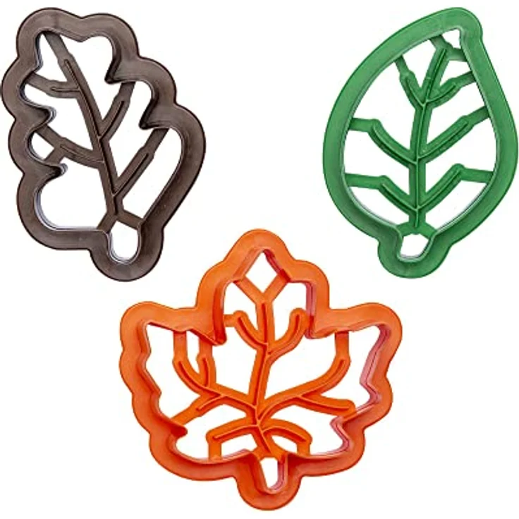 Decora 0255165 Set 3 Blattschneider für Herbst aus Kunststoff – Bild 2