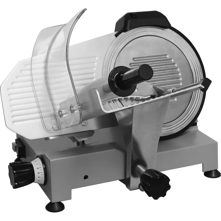 Celme PRO 275 Aufschnittmaschine, gehärteter Stahl 275 mm Klinge, elektrisch 180W, für weichen und gereiften Aufschnitt, 42×55×40 cm