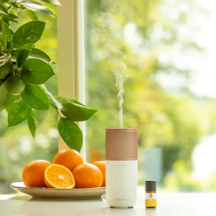 Primavera Aroma Vernebler Traveller, 4 Betriebsmodi, Akku- & kabelgebundener Betrieb möglich, ideal für unterwegs & im Auto, weiß roségold – Bild 2