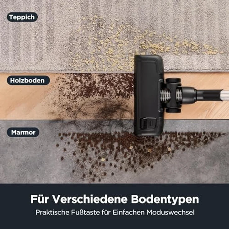 Eureka NEN300 Bodenstaubsauger mit Beutel, 700W, 62 dB(A), Hygienefilter, 2L, für Hartboden, Parkett und Teppich, inkl. Zubehör – Bild 3