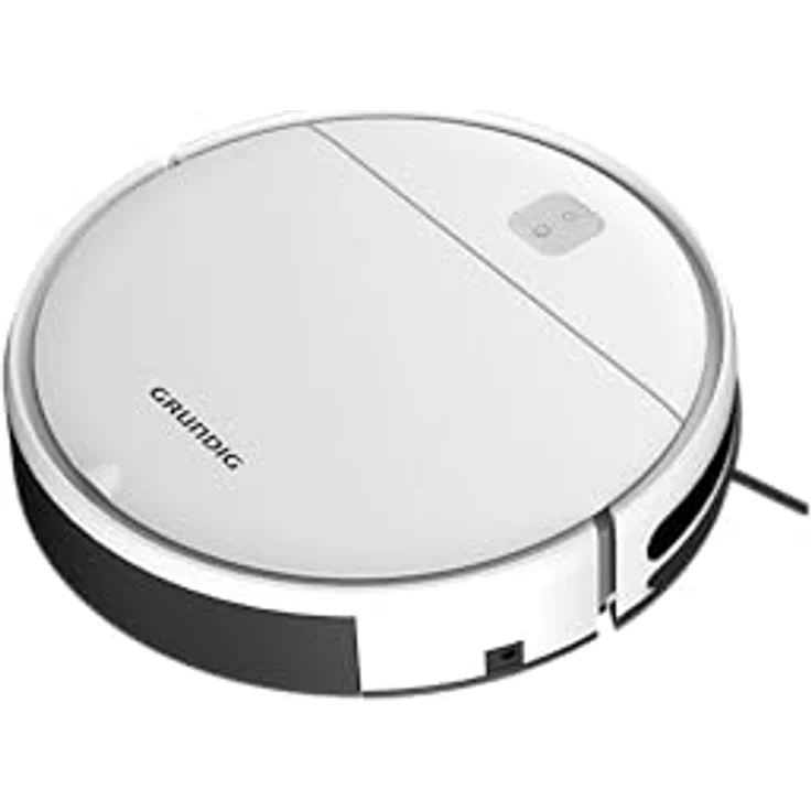 GRUNDIG VCR 2330 Saugroboter, 1.000 pa Saugkraft, 200 ml Staubbehälter, 2 Reinigungsprogramme, 2 Saugkraftstufen, bis zu 100 min Betriebszeit, Fernbedienung, Weiß – Bild 3