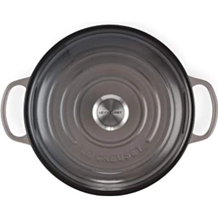 Le Creuset Signature Gusseisen Gourmet-Profitopf, Rund, Ø 26 cm, 2,2 l, Für alle Herdarten inkl. Induktion geeignet, 4,205 kg, Flint, 21180264442430 – Bild 2