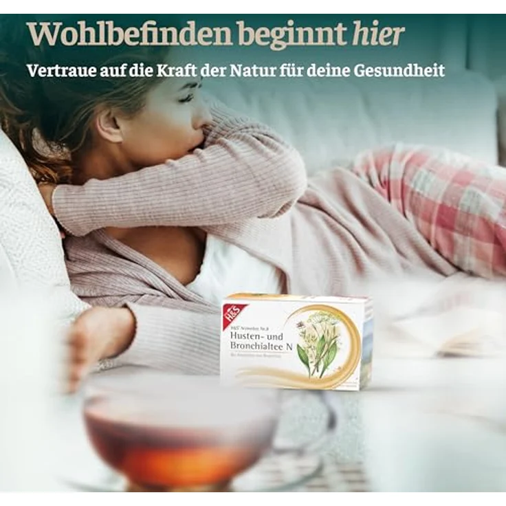 H&S Husten- und Bronchialtee N, Filterbeutel zur Linderung von Bronchitis-Symptomen, 20x2 g – Bild 5