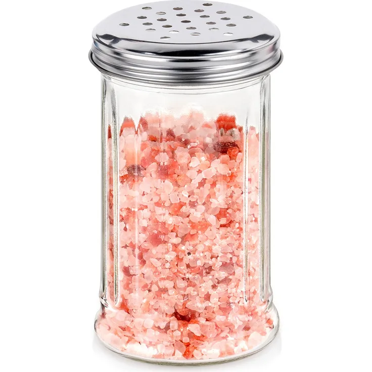 Vilde Gewürzstreuer 350 ml, spülmaschinenfest, Glas mit Sieb, großes Fassungsvermögen