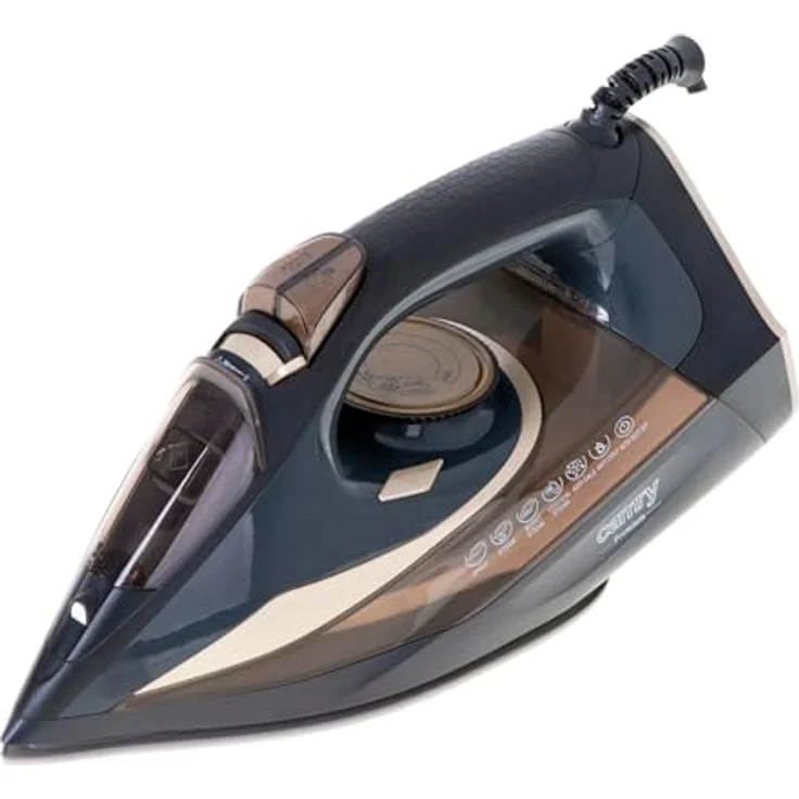Camry Steam Iron CR 5036 3400 W Water tank capacity 360 ml Continuous steam 50 g/min Black/Gold – Bild 2