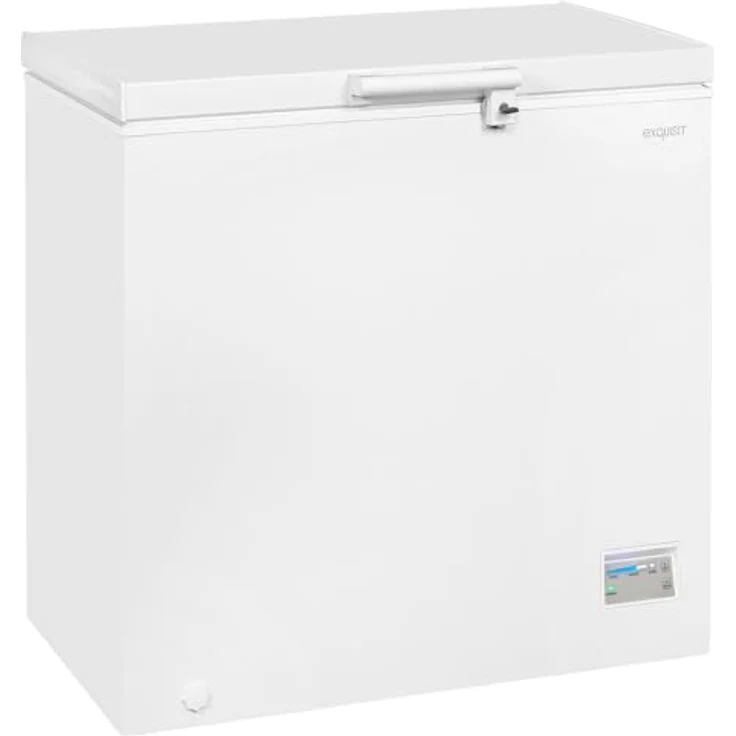 Exquisit GT200-HE-040C Gefriertruhe 198 Liter 126 kWh/Jahr LED weiß EEK: C. - Preisvergleich – Bild 1