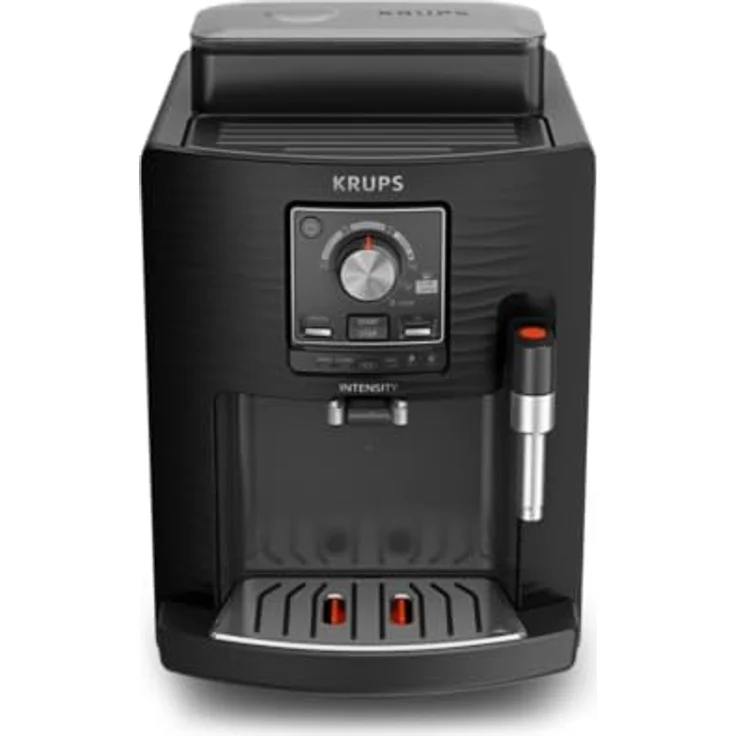 Krups Intensity Kaffeevollautomat, mit Mahlwerk und manueller Milchaufschäumdüse, ultrakompakt – Bild 1