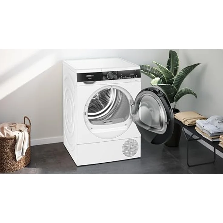 Siemens WQ45G2D00 iQ500 Wärmepumpen-Trockner 9 kg, speedPack - Zeit sparen, Selbstreinigender Kondensator, autoDry - schonendes und präzises Trocknen, Halbe Beladung – Bild 3