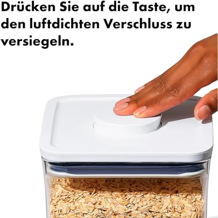 OXO Good Grips POP-Behälter ? luftdichte, stapelbare Aufbewahrung von Lebensmitteln ? 1,8 L für Snacks und mehr – Bild 3