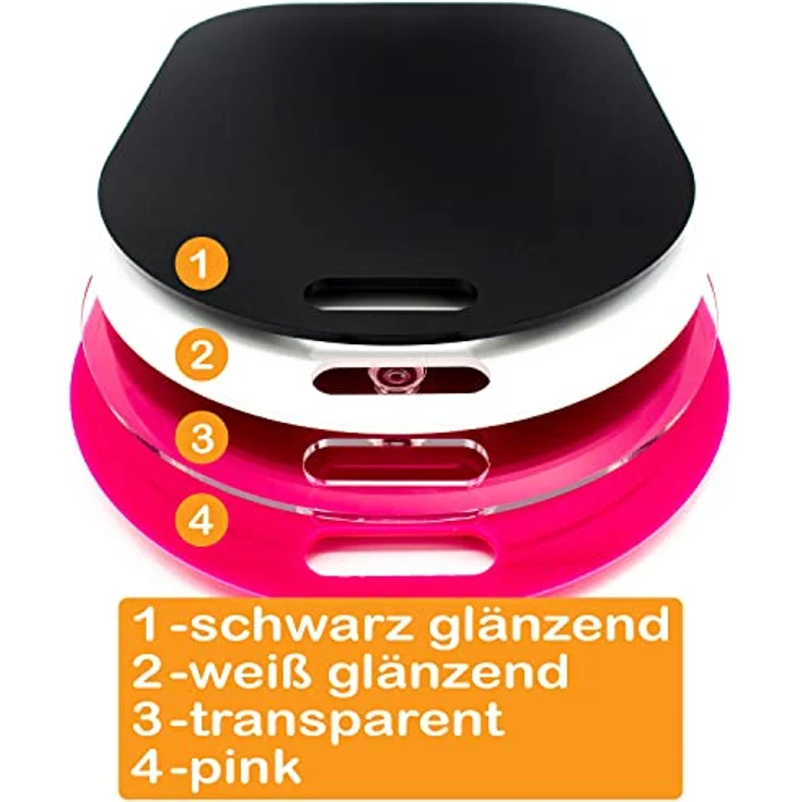 Acryl Gleitbrett | schwarz glänzend | 36x28cm für Thermomix TM5 TM6 TM31 und viele Küchengeräte | Griff und hochwertige Teflongleiter für müheloses Verschieben sowie Gummifüße für festen Stand – Bild 5