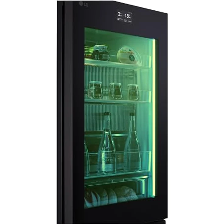 LG GBG719MDNN, Klasse D, 352 L, MoodUp Kühl-Gefrierkombination mit InstaView, indivuell einstellbarer Farbänderungen, Musik Kollektion, LCD Display, Total No-Frost, Kompressor mit 10 Jahren Garantie – Bild 3