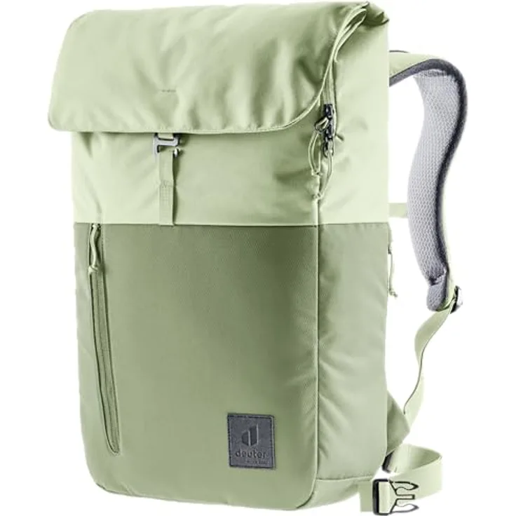 Deuter UP Seoul, Freizeit-/Laptoprucksack aus 100% recycelten Materialien, Farbe grove-mineral, mit gepolstertem Rücken und verstellbaren Schulterriemen