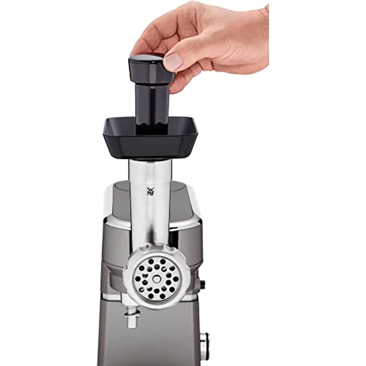 WMF Profi Plus Fleischwolf, 2 Lochscheiben, 4 Edelstahlmesser, Zubehör passend zur WMF Profi Plus-Küchenminis One for All Küchenmaschine – Bild 5
