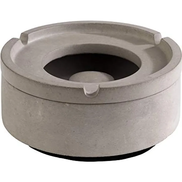 APS Getränkeuntersetzer, grauer Beton, stapelbar, mit abnehmbarem Ring, ca. 10,5 x 5 cm