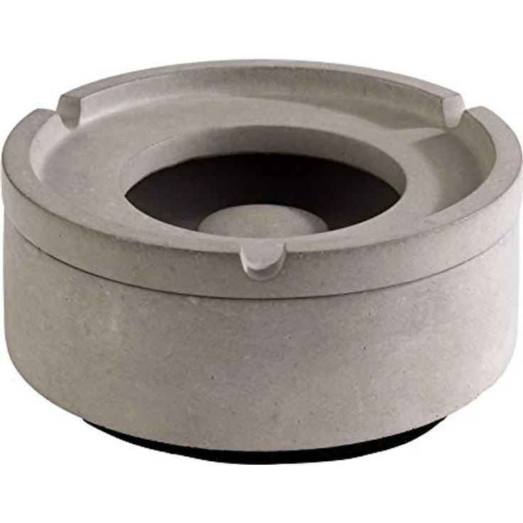 APS Getränkeuntersetzer, grauer Beton, stapelbar, mit abnehmbarem Ring, ca. 10,5 x 5 cm – Bild 1