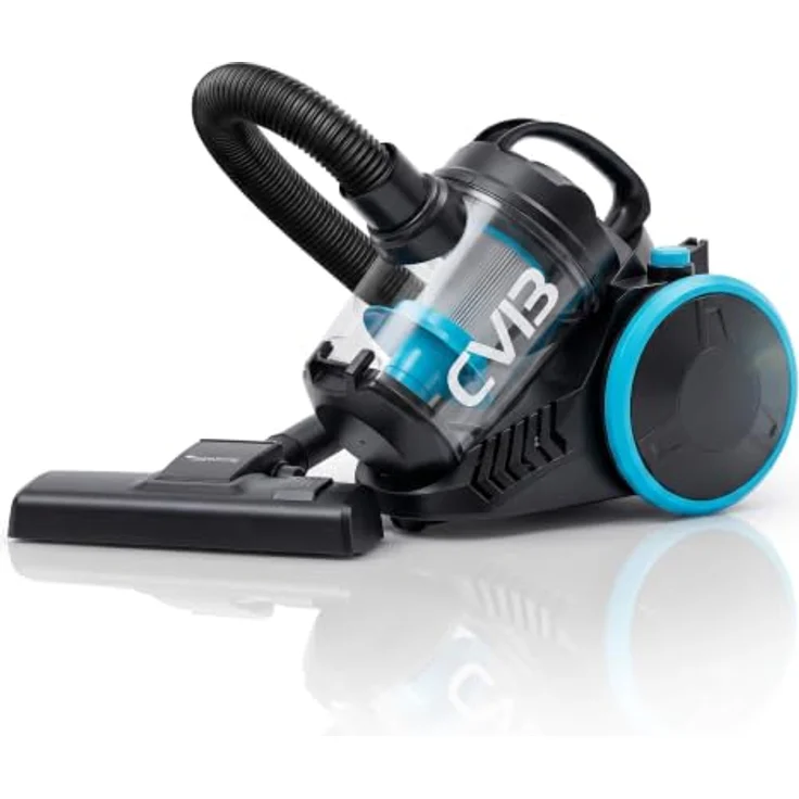 TurboTronic Zyklon-Staubsauger TT-CV13, beutellos, 700 W, 18 kPa Saugkraft, 2,5 l Staubbehälter, HEPA-Filter, 16 m Aktionsradius, Schwarz/Blau – Bild 8