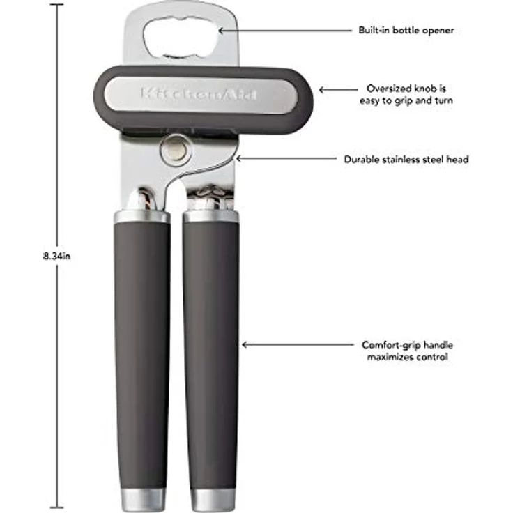 KitchenAid KE199OHCGA Gourmet Multifunktionsdosenöffner, Anthrazit, Einheitsgröße – Bild 3