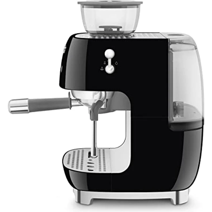 Smeg EGF03BLEU Espressomaschine, Kaffeevollautomat 50s Style, schwarz – Bild 2