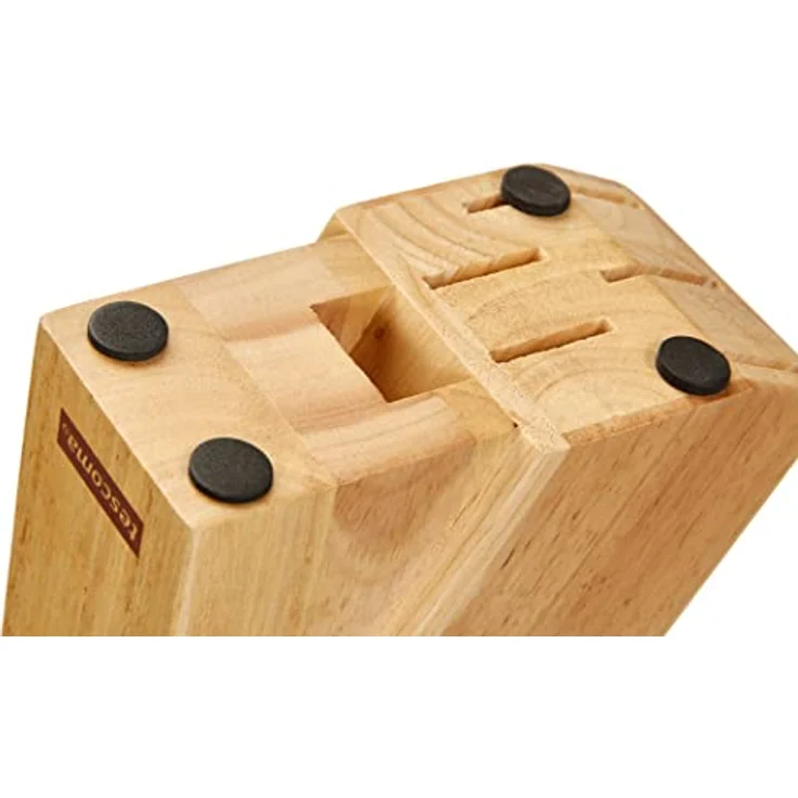 Tescoma Messer-und Scherenblock aus Holz, beige, 16 x 8 x 21 cm - Übersichtliche Aufbewahrung für Kochmesser und Schere – Bild 5