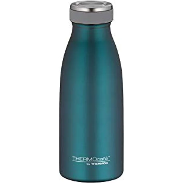 ThermoCafé by THERMOS 4067.255.035 Thermosflasche TC Bottle , Edelstahl Mat Teal 0,35 Liter, 12 Stunden heiß, 24 Stunden kalt, BPA-Free – Bild 2