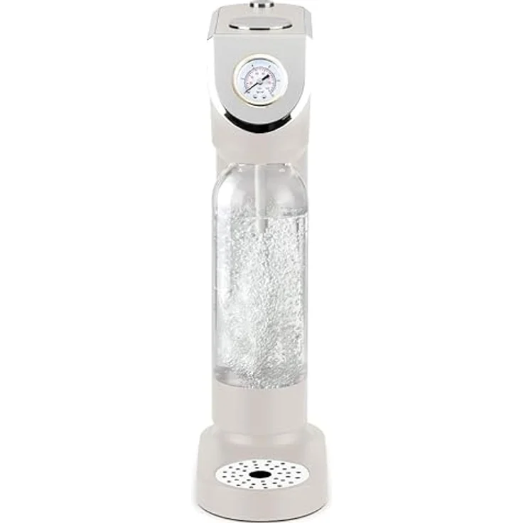 Berlinger Haus SODABAR Wassersprudler matt cream Sahara Collection mit integriertem Barometer, inkl. 2 Flaschen (1L und 0,5L) – Bild 3