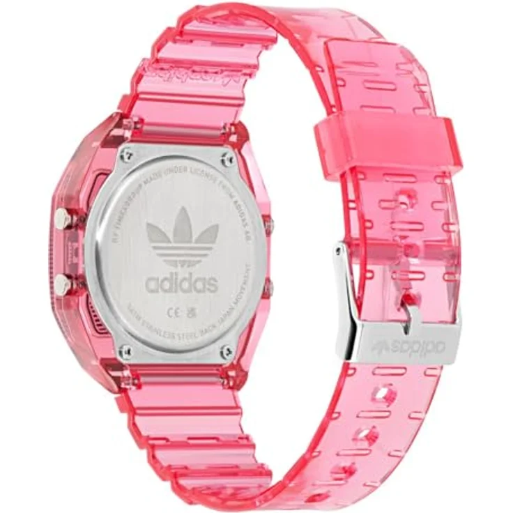 Adidas Originals Watch AOST25540, Digitale Armbanduhr mit Kalender, Stoppuhr und Alarm, Rosa – Bild 4