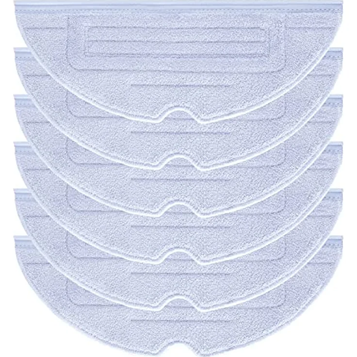 Alloytool 6 Stück Wischtücher Zubehörset für Roborock S8/S8+/S7/S7Max V/Max V Plus/Max V Ultra, Mikrofaser VibraRise Wischtuch Ersatzteile, Blau Grau – Bild 1