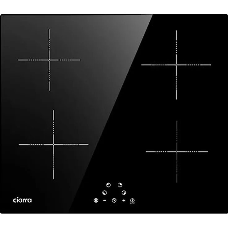 CIARRA Induktionskochfeld CABBIH4, 60cm, 9 Leistungsstufen, 4 Kochzonen mit Touch Control und Timer-Funktion